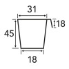 Modiform 1405 Multi-Cell Propagation Tray 84 Cells (Black) (1920/P) - Each