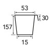 Modiform Tree Tray 45 Cells 233cc (Base Drainage) (Black) (880/P) - Each