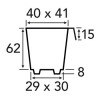 Modiform Tree Tray 84 65cc (Black) (1260/P) - Each