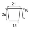 Modiform Plug Tray 264 Cells (Base Drainage) (Black/White) (1680/P) - Each