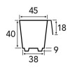 Modiform Paper Plug Tray 60 Cells 3cm Plug (Black) (1680/P) - Each