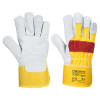 Portwest A219 Classic Chrome Rigger Glove (Yellow/Red) XL - Pair